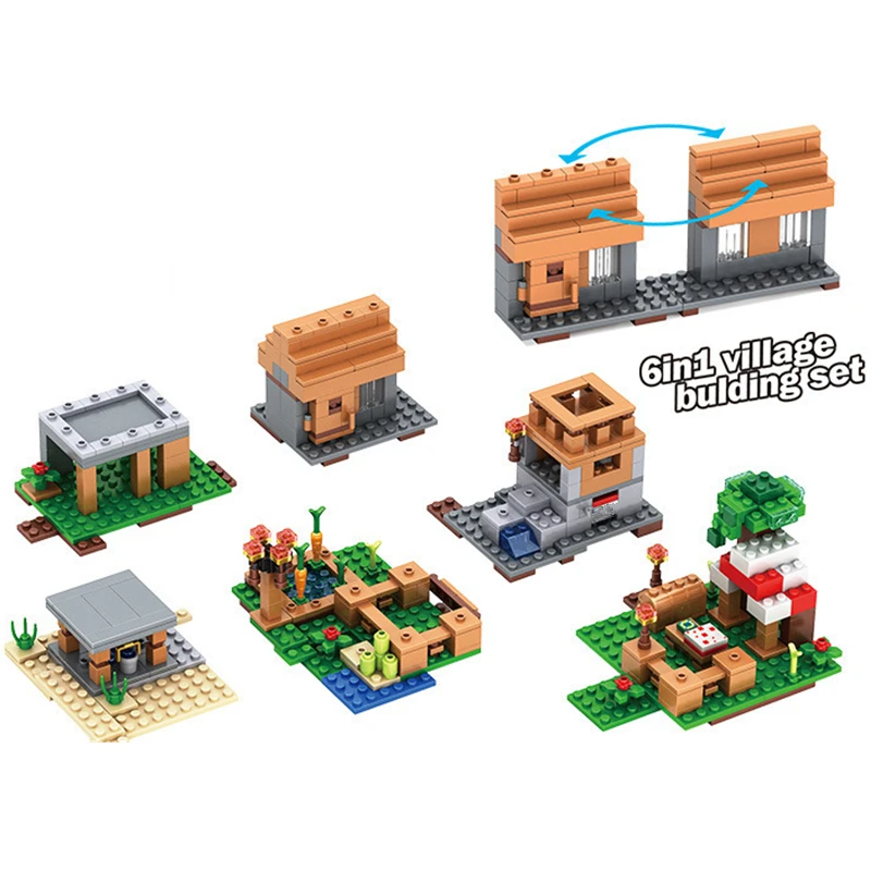 Новинка конструктор деревни свинки Алекс зомби классические модели Наборы