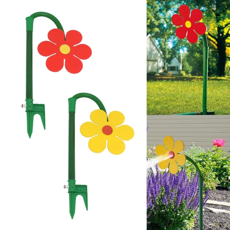 Rotating Funny Colorful Dancing Daisy Lawn Watering Tool