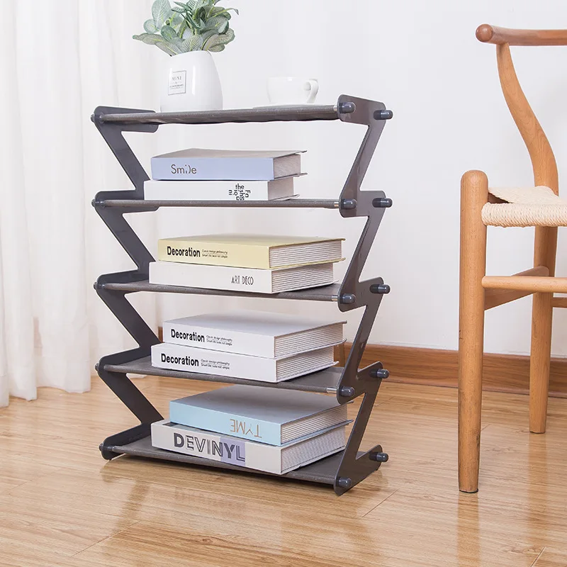 New simple shoe rack assembly Z-type non-woven home student dormitory shoes storage |