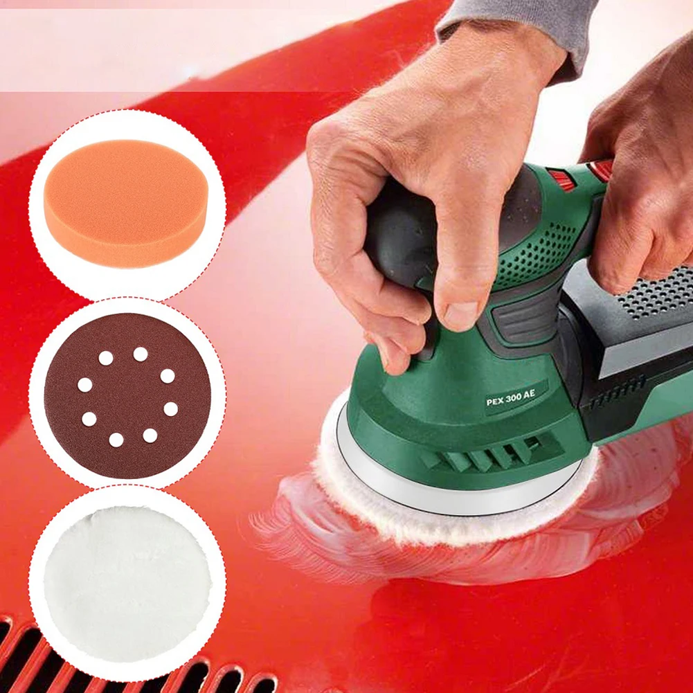 

5 Inch 125mm Sanding Disc Hook Loop Backing Pads Polishing Wheel Adhesive Tools For Bosch PEX 300 AE 400 AE 4000 AE
