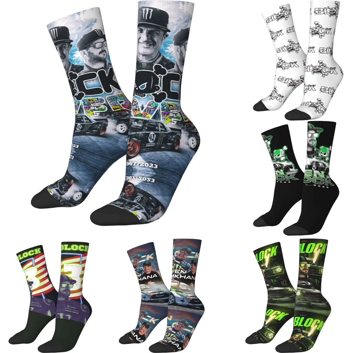 

Ken Block 43 Rip Merch Socks Rally Race Legend Go Fast Risk Every Thang Socks 2023 New Arrival Designs