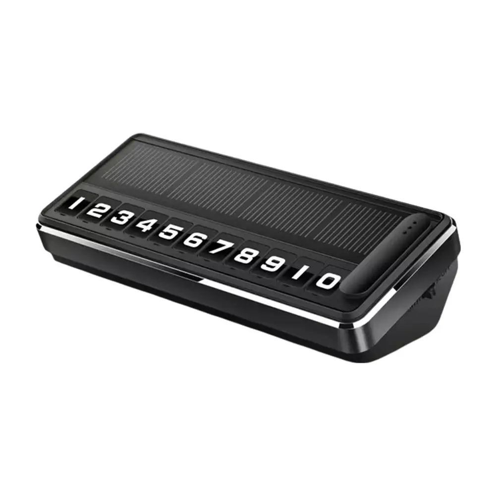 1 шт. солнечный автомобильный номерной знак телефона светодиодное освещение
