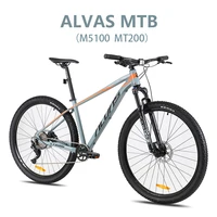 alvas 1x11 speed mtb aluminium bike 29er wheel deore m5100 derailleur groupset mt200 hydraulic disc brake 29x17 inch bicycle