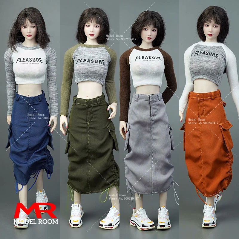 Игрушки ICE 1/6 IC1010 повседневная юбка IC1011 откровенная футболка с длинным рукавом