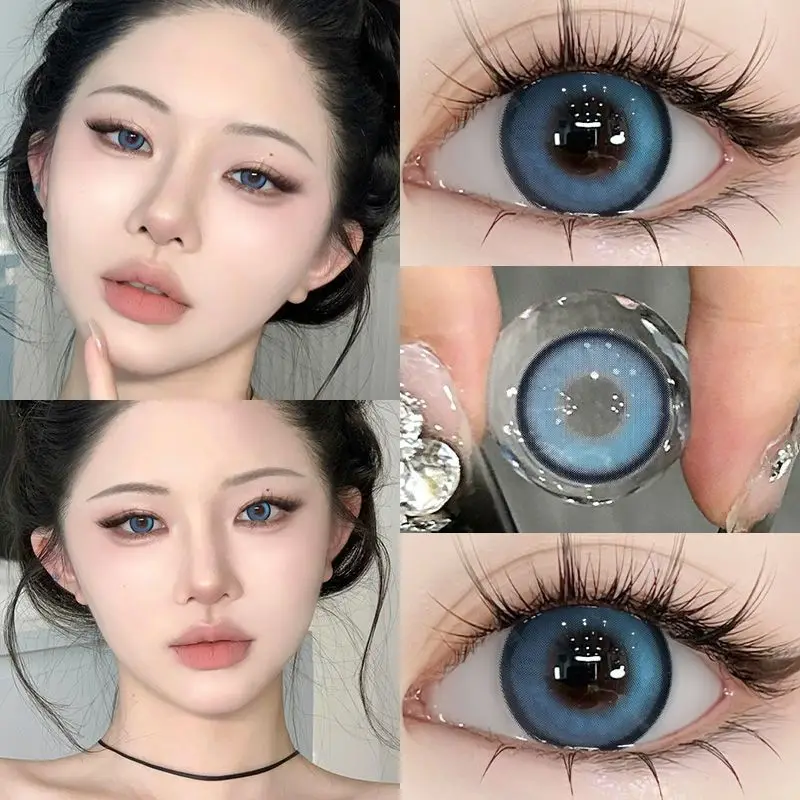 KSSEYE 1 пара новых голубых цветных контактных линз для глаз модные зеленые линзы