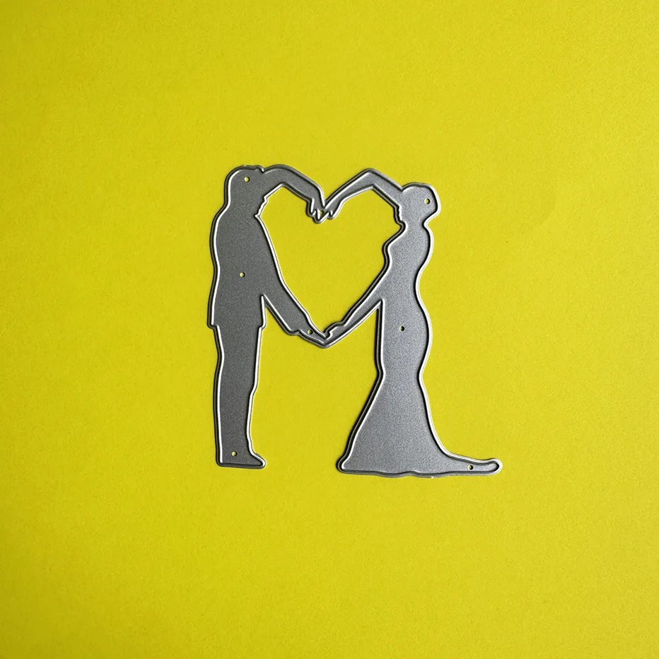 Свадебное сердце с узором для скрапбукинга вырубные штампы распродажа на складе