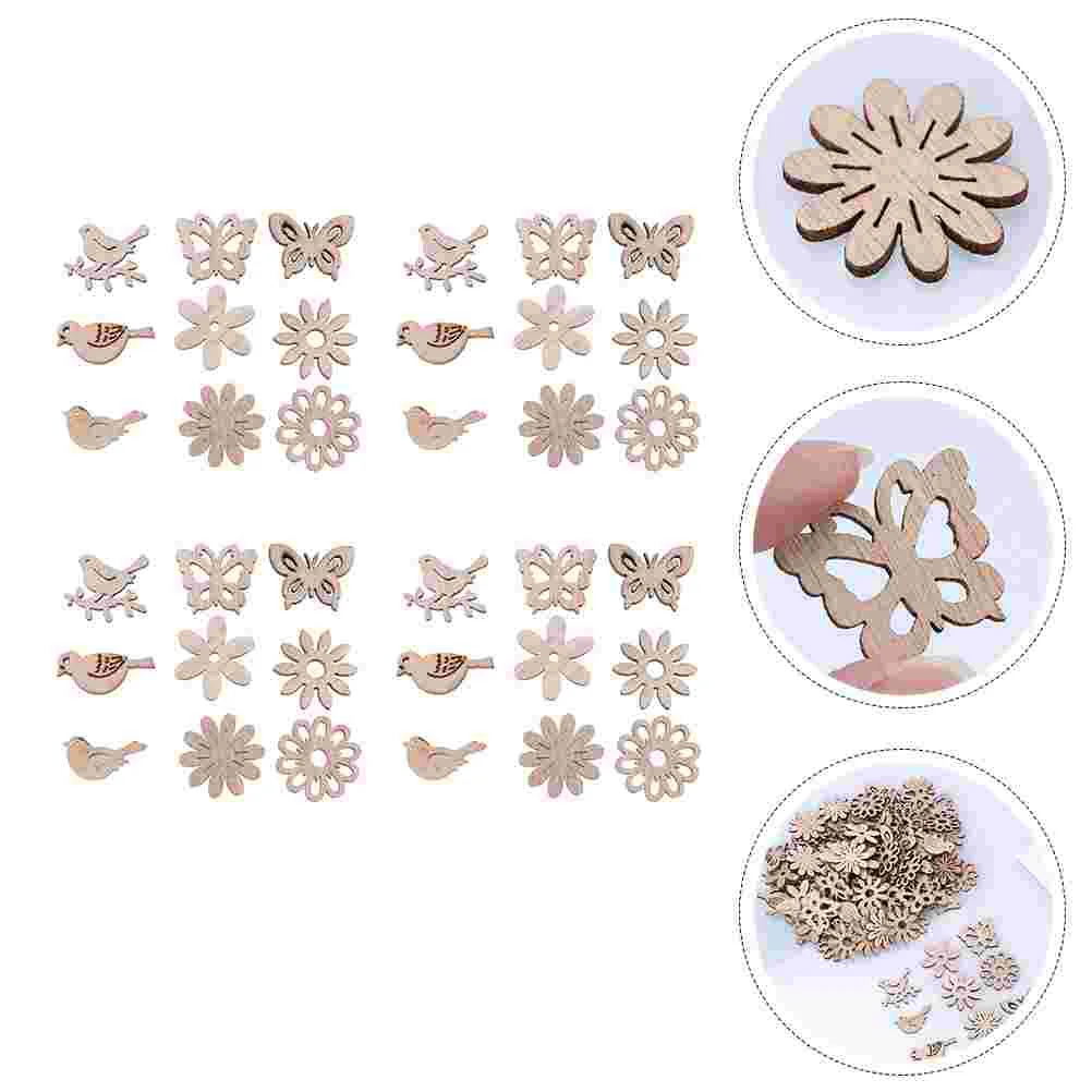 

200Pcs Pieces Portable Unfinished Chips DIY Painting Piece for