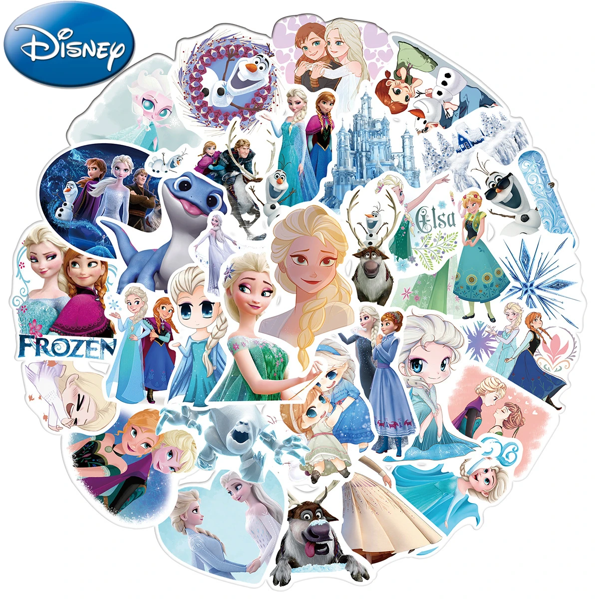 

1Pcs Disney Nail Art Stickers Decal 3D Self-Adhesive Nail Cute Cartoon Frozen Nail Stickers for Women Girls Manicure Slider KT-1