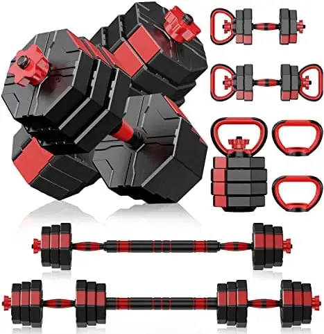 

Adjustable Dumbbell Set \u2013 Versatile Strength Training Equipment for Home Gym \u2013 Dumbbells, Barbells, Kettlebells, Push-