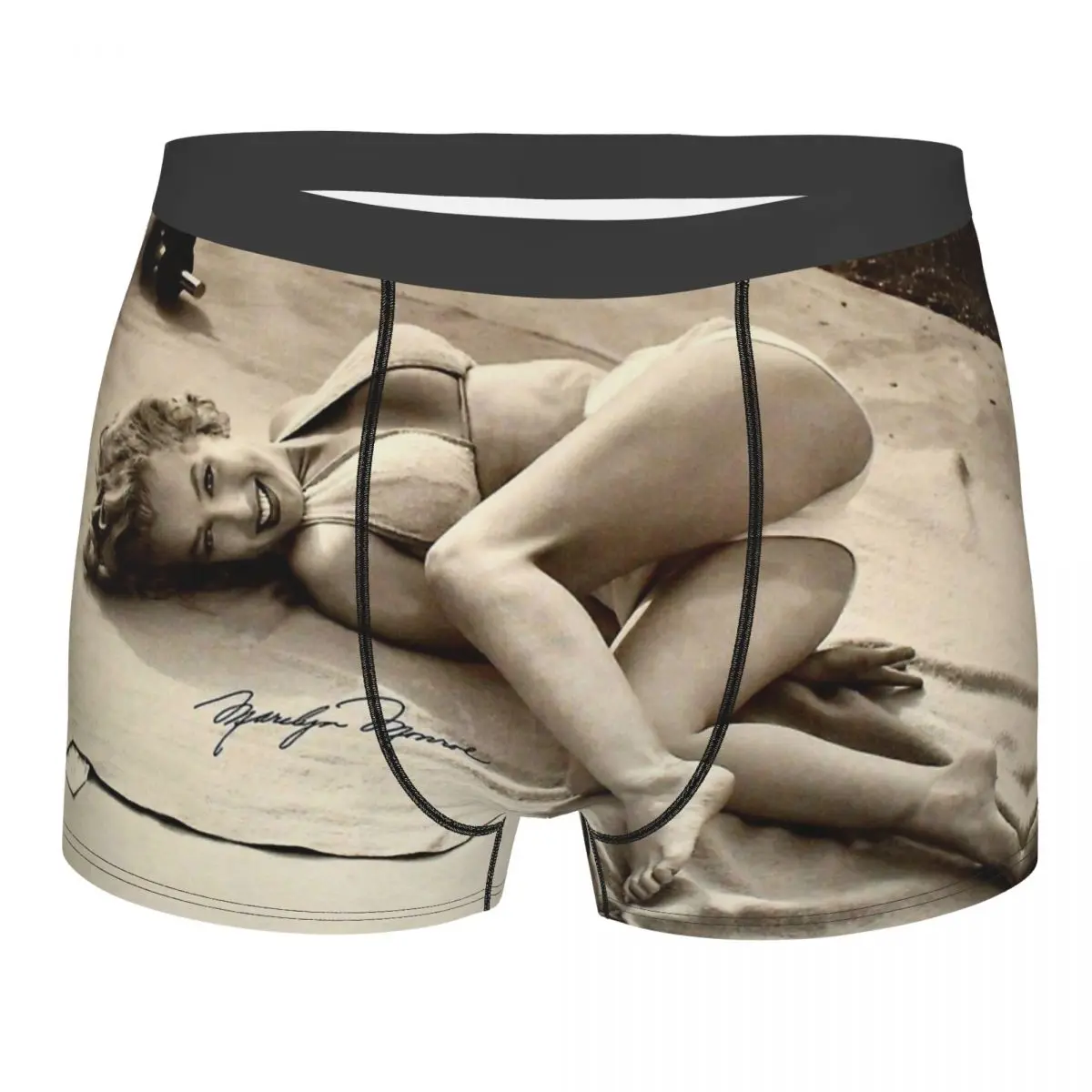 

Marilyn Monroe Sexy Goddess Workout Photoshoot Underpants Homme Panties Men's Underwear Print Shorts Boxer Briefs