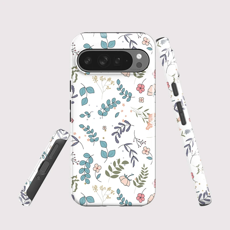 Фото Роскошный противоударный чехол Fcicicase для Google Pixel 10 8 9 Pro 7A 8A 10 9 Pro XL 10A с цветочным узором и бампером №2