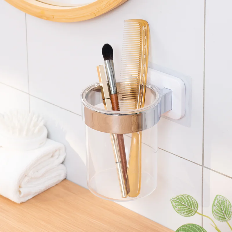 

Hot Selling Seamless Adhesive Kitchen Shelves, Transparent Plastic Storage Cartridges