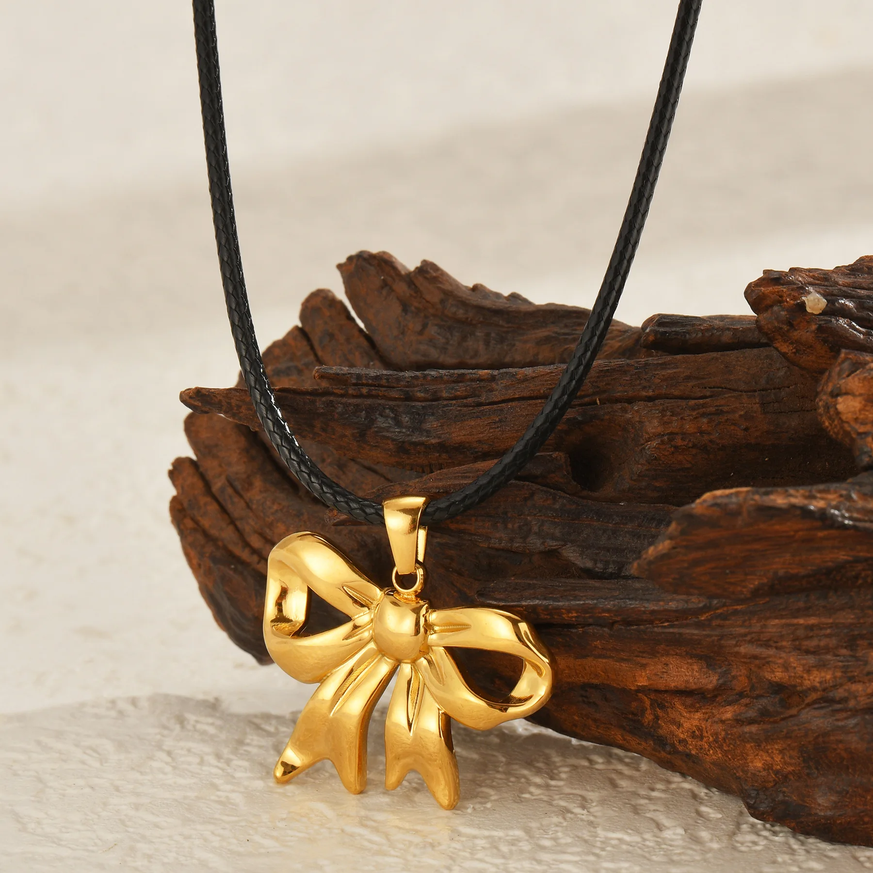 Atoztide модный бант с кисточкой в форме сердца ожерелье серьги кольцо комплект