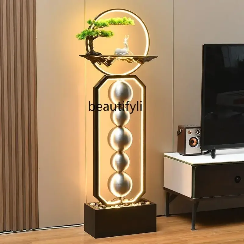 От пола до потолка вход в гостиную украшение с циркуляционной водой орнамент шар