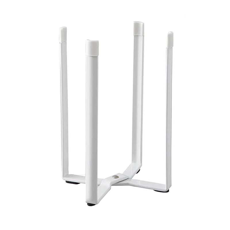 

Home Plastic Bags Holder Tower Kitchen Stand Holder for Bottles Cups and Wine Glass Baggy Rack -White