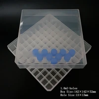 2pcslot 1 5ml 1 8ml 2ml 5080100 cells plastic chromatographic sample bottle storage box pp cryogenic storage boxe