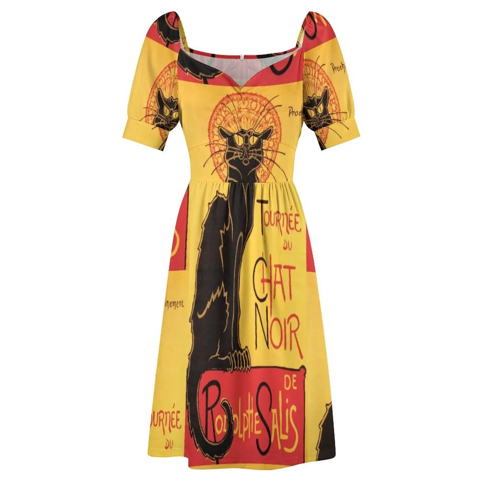 Le Chat Noir винтажное платье из полиэстера