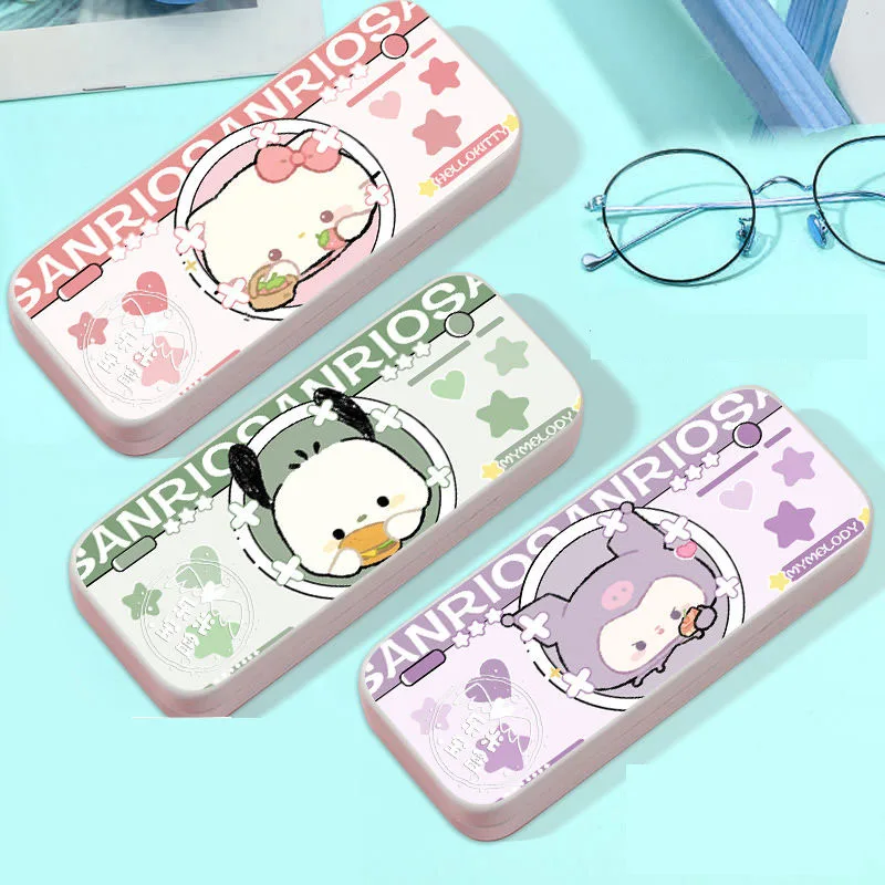 Sanrio Hellokitty мимелоди Коричный милый Футляр для очков мультяшный антиосенний