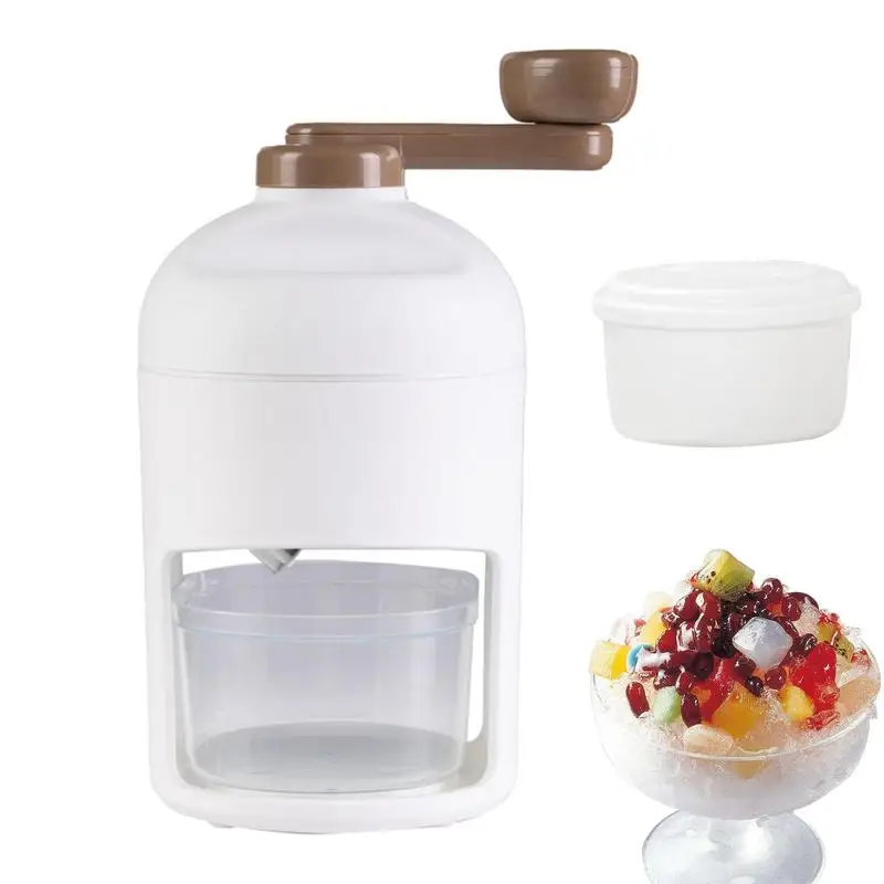 Machine Manual Detachable Ice Crusher Machine Food-grade Snow Cone Maker For Summer Portable Ice Shaver For Home Cafe