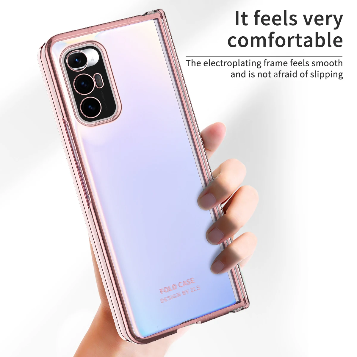 Clear Hinge Funda Fold Case For Xiaomi Fold Electroplating Transparent Hard Cover 360 Full Protection Anti - fall Shell
