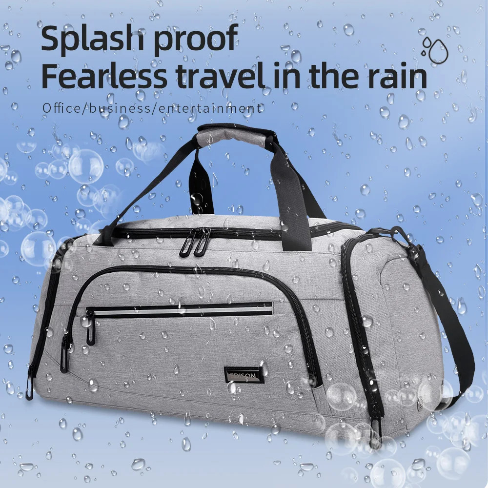 Men Gym Bag Large Capacity Training Fitness Workout Sports Bag Backpack Dry Wet Yoga Bags Business Travel Bag With Shoes Pouch