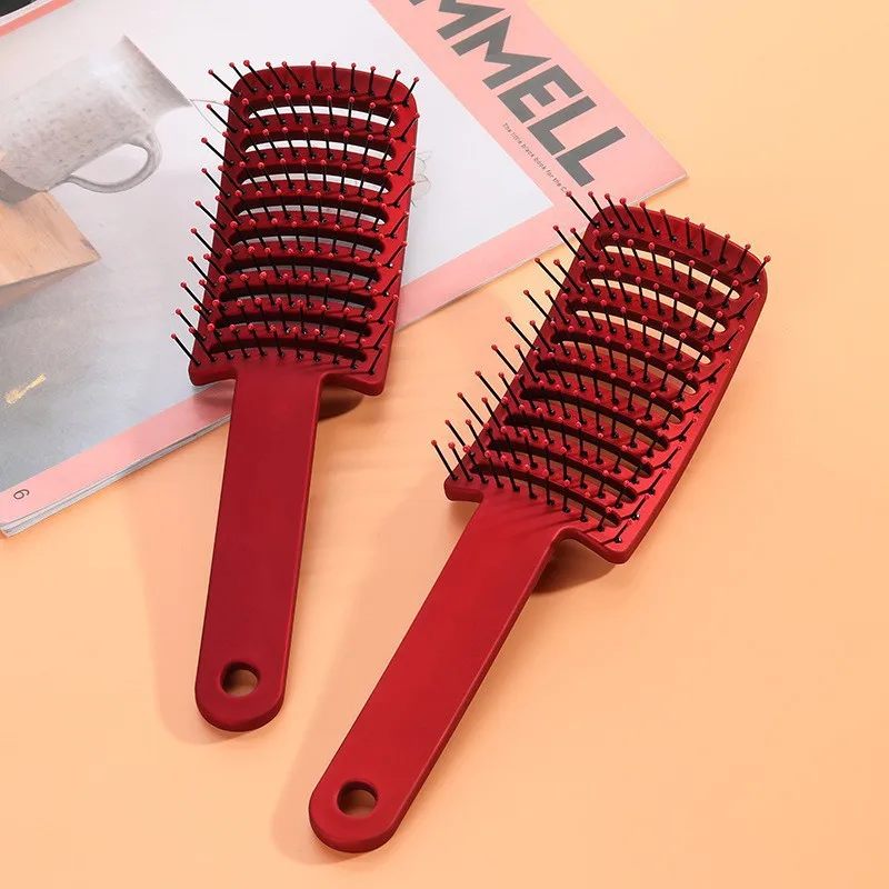 

Women Detangling Curved Vent Hair Brush Massage Hair Brushes Men Vented Styling Hair Comb Barber Hairdressing Styling Tools