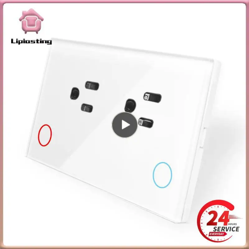 

Energy Saving Glass Panel Plug Versatile Wifi Plug High Quality Easy To Use Application Settings Button Remote Control 15a Plug