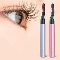 electric eyelash curler portable pen style electric perm heated eye lash curler long lasting makeup curling for women eye tools