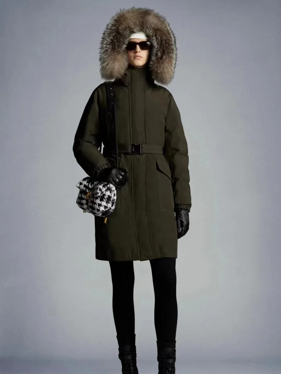 

2023 winter women's jacket real fur collar padded warm women's long down jacket y2k clothes new fashion high quality coat bra