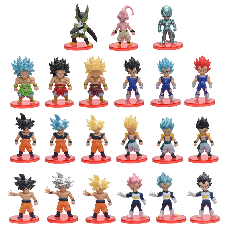 Набор Фигурок Dragon Ball Z - Son Goku Majin Buu Vegeta Freeza Broly Коллекционные Игрушки Из ПВХ