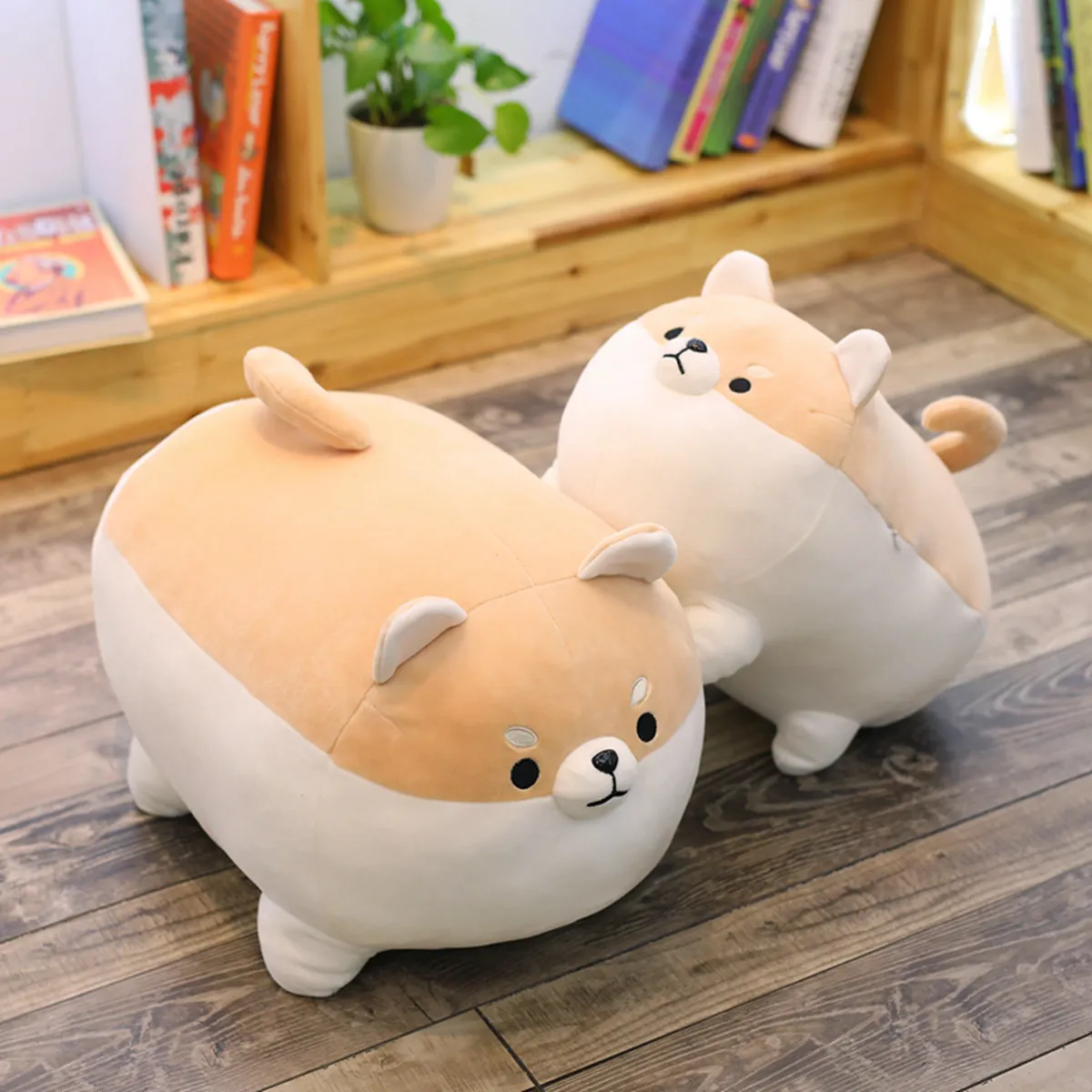 

40/50cm Fat Corgi Pillow Doll Shiba Inu Doll Cute Cartoon Dog Plush Toy Portable Sleeping Pillow Cushion for Dormitory Travel