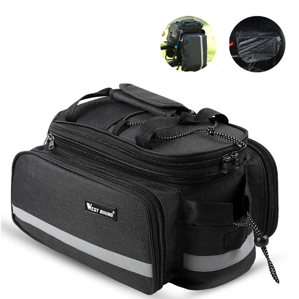 

Сумка для заднего багажника велосипеда, водонепроницаемая сумка-переноска с отражающим ремешком, сумка для дорожного велоспорта