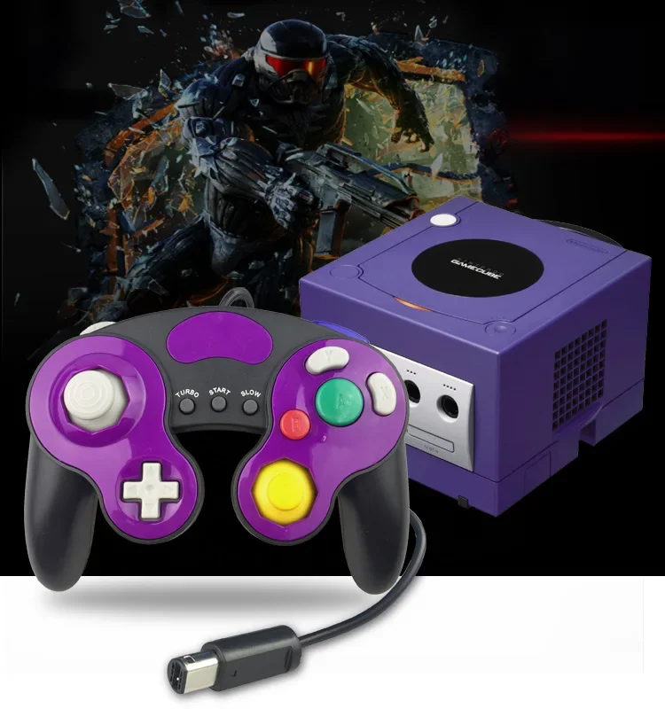 Фото Винтажный контроллер Gamecube, проводной ручной джойстик для Nintendo GameCube, геймпад NGC Controle №3