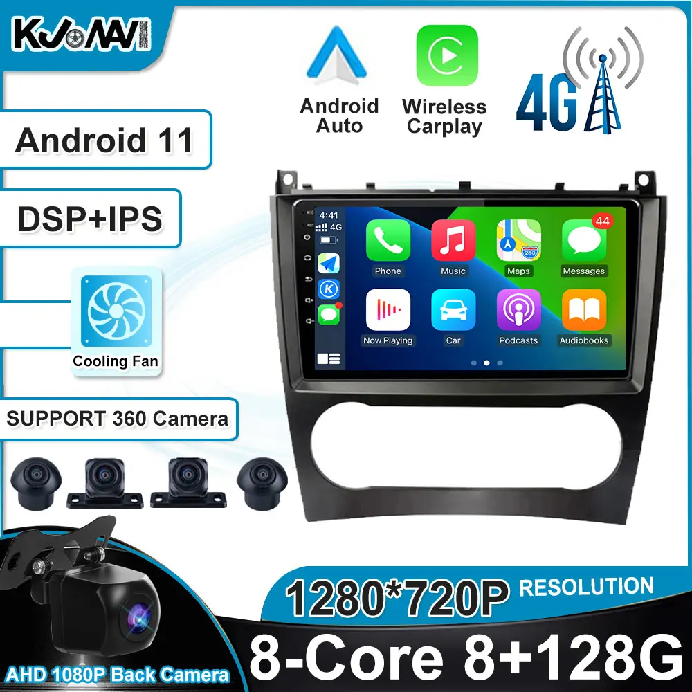 

Car Radio Auto Stereo Car GPS Navigation For Mercedes Benz C-Class C Class W203 W209 C180 C200 CL203 C209 A209 2004 -2011