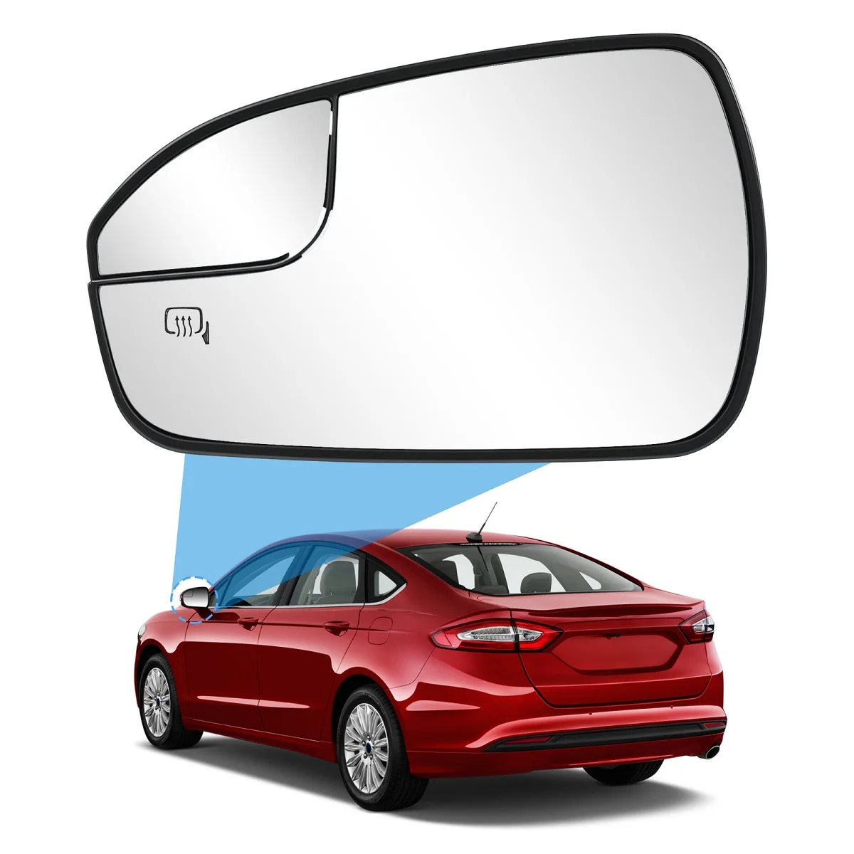 

Замена для Ford Fusion 2013-2020, боковое зеркало с подогревом автомобиля, стекло зеркала заднего вида, линза слева/правая DS7Z17K707B DS7Z17K707F