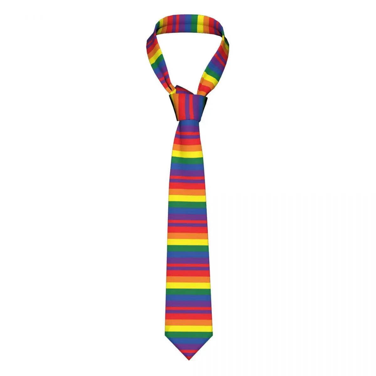 

LGBT Rainbow Neckties Men Women Polyester 8 cm Gay Pride Lesbian Lgbtq Sexual Neck Tie Narrow Daily Gravatas Wedding Business