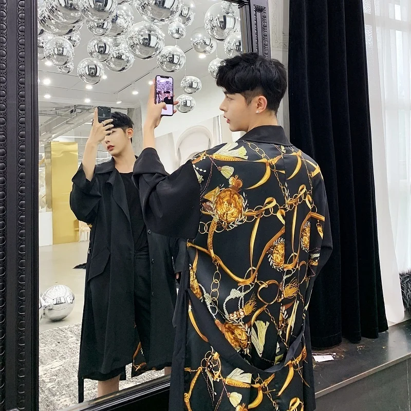 Модный Повседневный Кардиган куртка ветровка верхняя одежда тонкий длинный