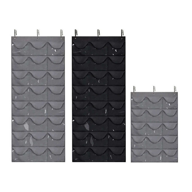 

E5BB 15/24 Pocket Hat Storage Bag Wall Mounted Organization Supplies