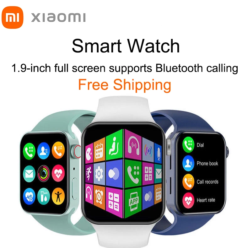 

Новинка 2022, умные часы Xiaomi, Полный Экран 1,9 дюйма, может отслеживать уровень кислорода в крови и физические упражнения, поддержка звонков по ...
