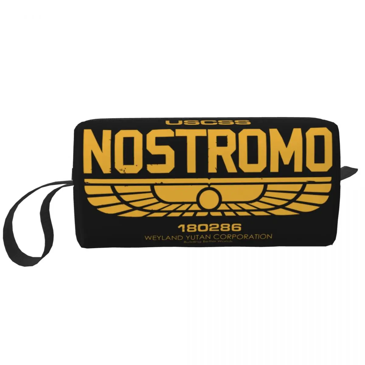 

Weyland Yutani CORP Retro Movie Aliens Nostromo Makeup Bag Women Travel Cosmetic Organizer Storage Toiletry Bags Dopp Kit Case