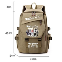 canvas backpacks bags for men women cosplay tokyo revengers school bags anime rucksack travel laptop bags