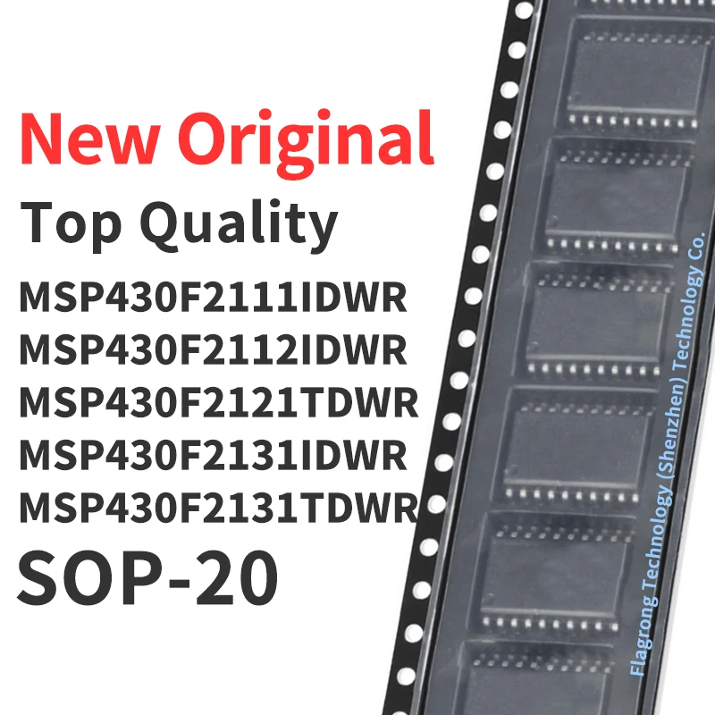

Чип MSP430F2111IDWR MSP430F2112IDWR MSP430F2121TDWR MSP430F2131IDWR MSP430F2131TDWR SOP-20 IC, новый оригинальный, 10 шт.