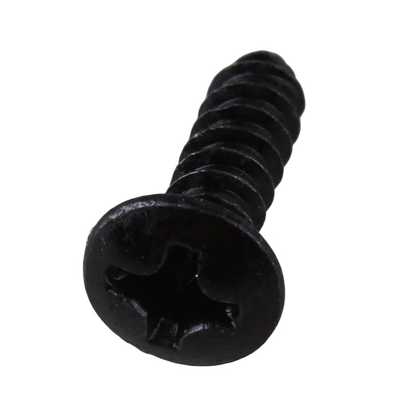 

150X Guitar Bass Screws Parts For Scratchplates Pickguard, Black