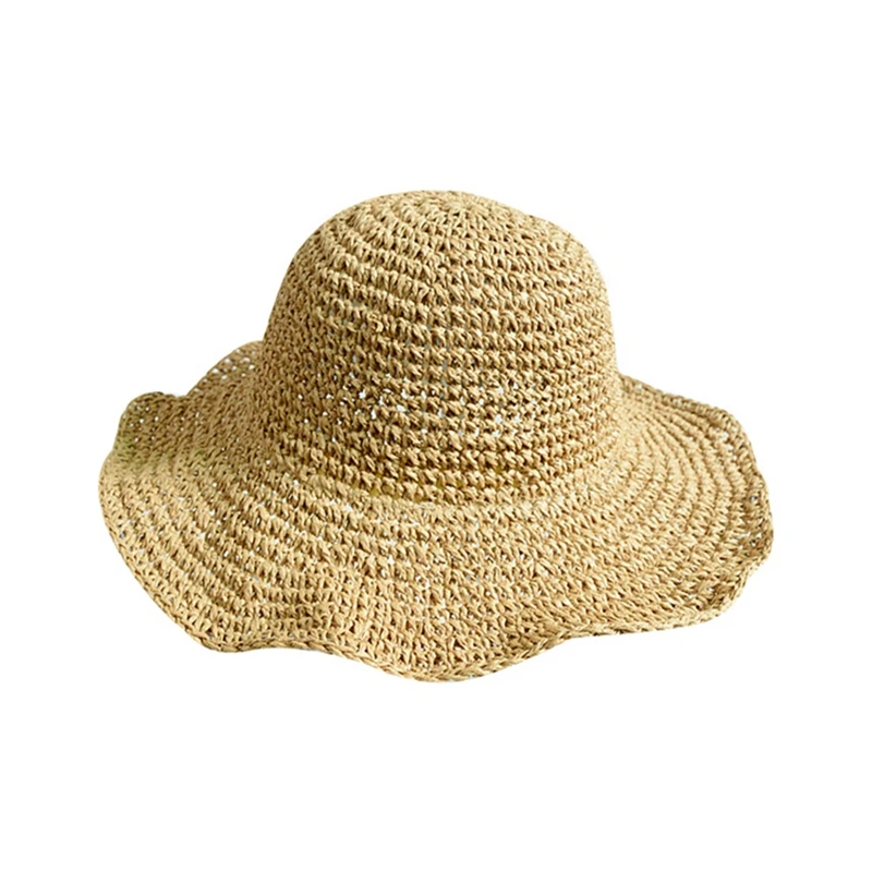 

Versatile Foldable Straw Hat Summer Travel Sunscreen Sun Hat Seaside Beach Hat