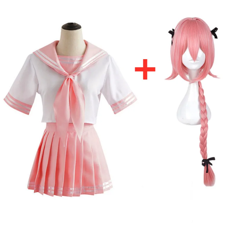 Аниме Fate Apocrypha Astolfo Косплей костюмы японские студентки школьная Униформа