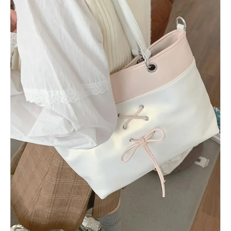 Милая женская сумка JIAERDI с бантом Y2k новинка 2024 шикарные повседневные Наплечные