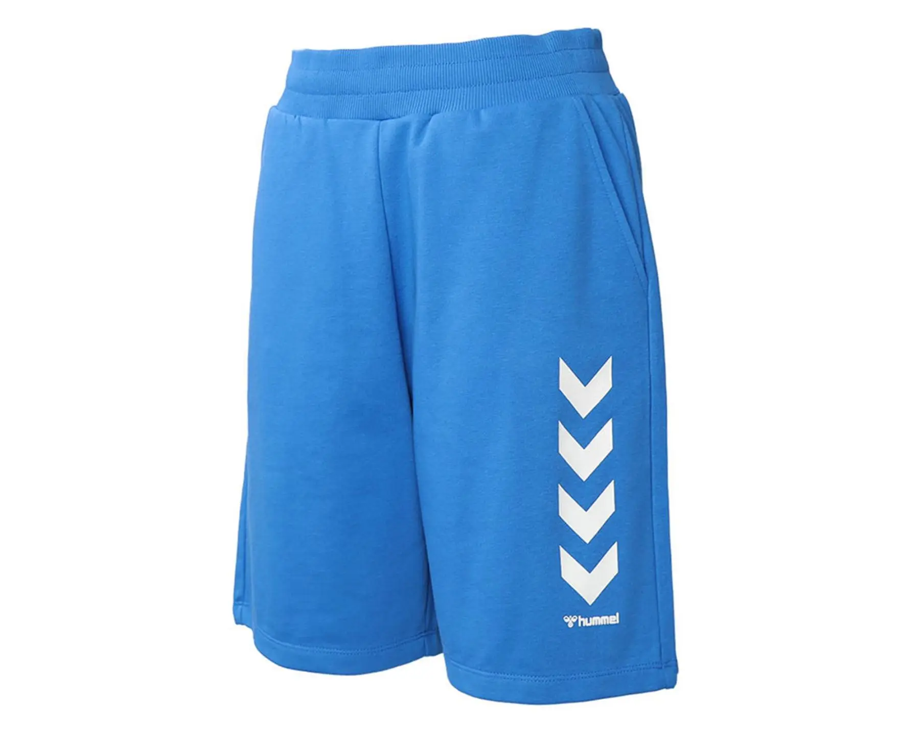 Hummel Original men's Casual Shorts Blue Color Comfortable Shorts for Sporty and Comfortable Walking Elastic Waist Structure