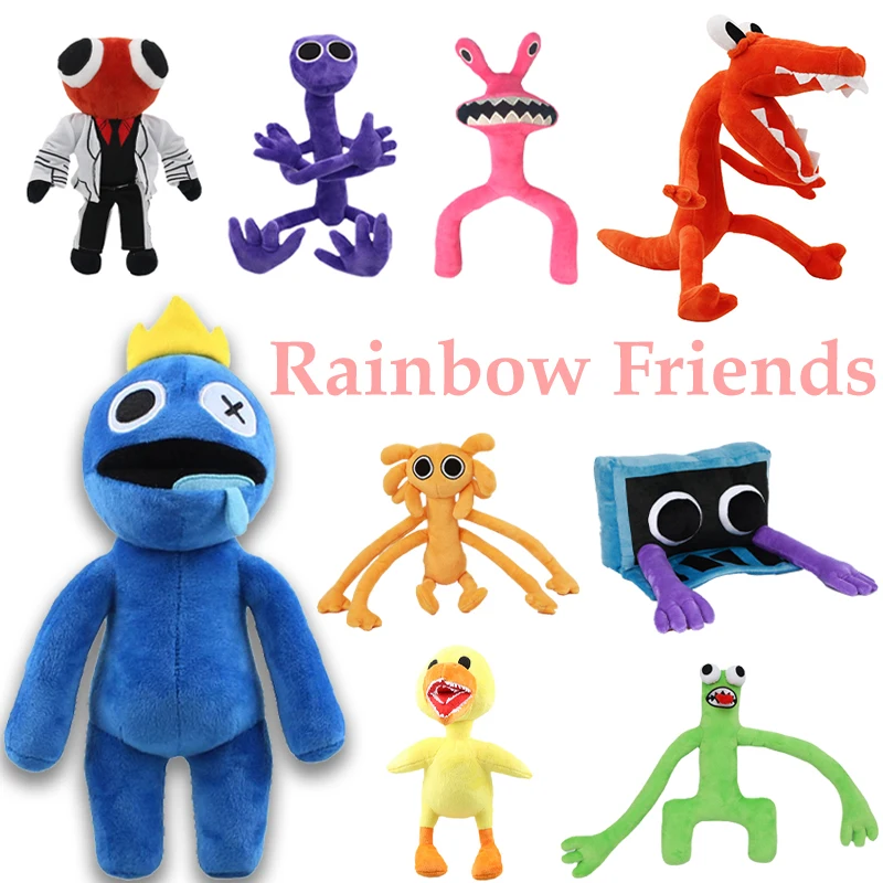 30CM Rainbow Friends peluche Kawaii gioco personaggio bambola mostro blu morbido peluche giocattoli bambini peluche bambola regali di natale