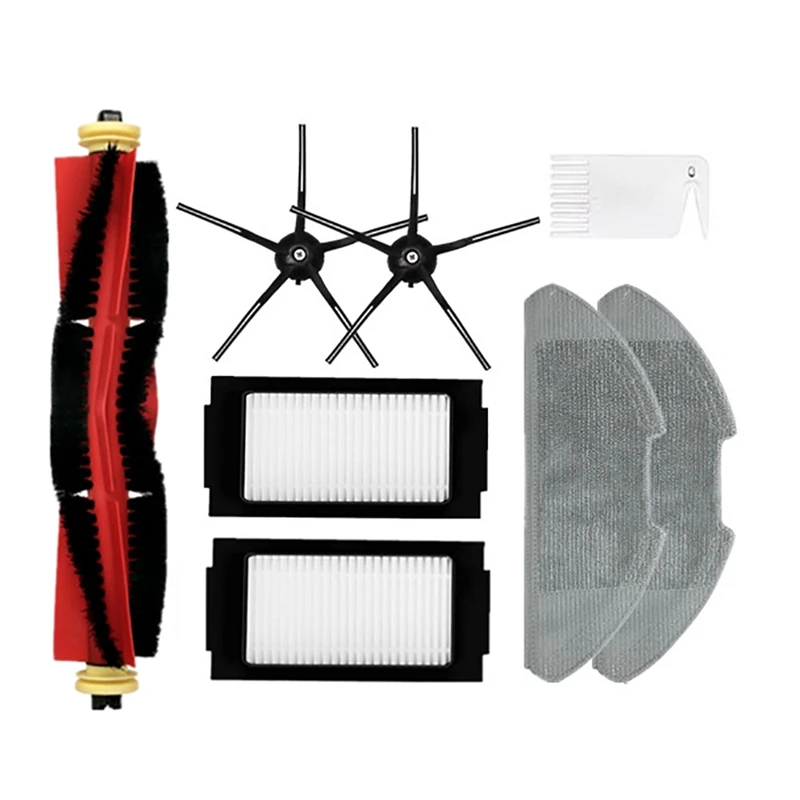 

8Pcs Replacement Parts Kit For Xiaomi Mijia Pro Robot Vacuum Cleaner Side Roller Brush HEPA Filter Mop Pads
