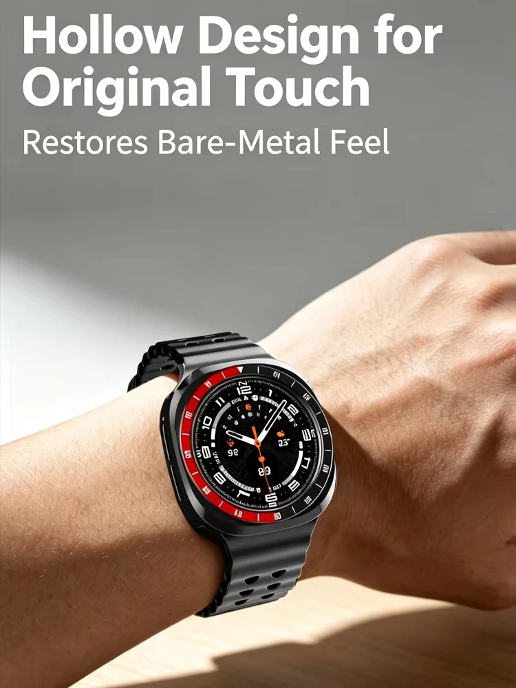 Фото Защитный чехол-бампер из твердого поликарбоната для смарт-часов Samsung Galaxy Watch Ultra 2 47 мм №5
